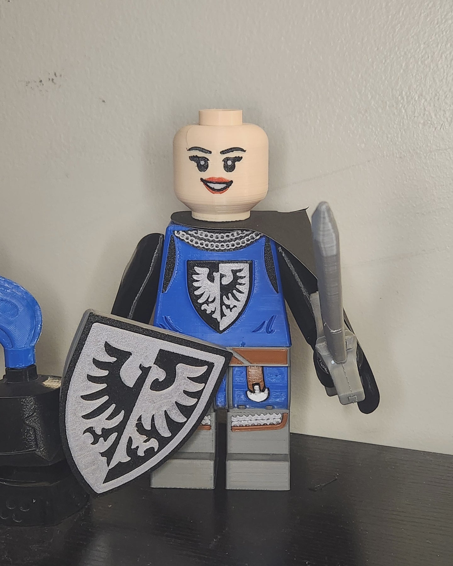 9 Inch Big Fig : Black Falcon